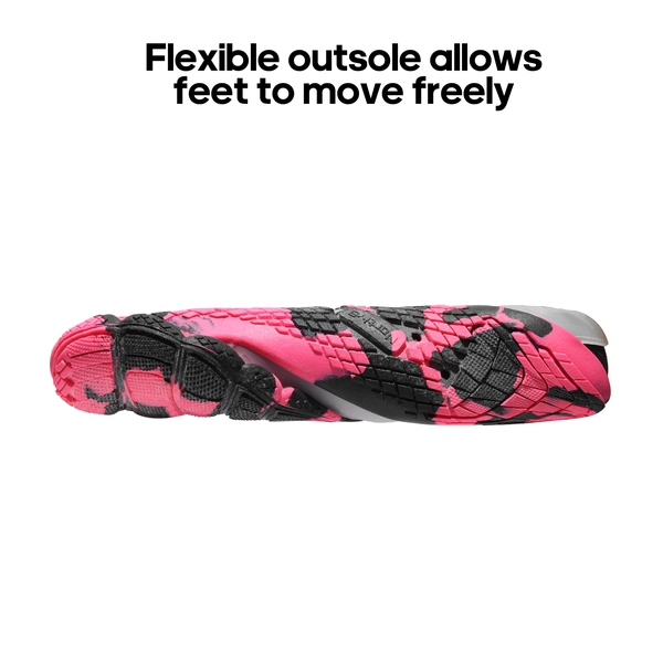 Women's Quick Dry Swim Diving Water Shoes - HOT PINK-BLACK - 4